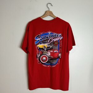 Somernites cruise graphic cars back hit T-shirt Y2K size large